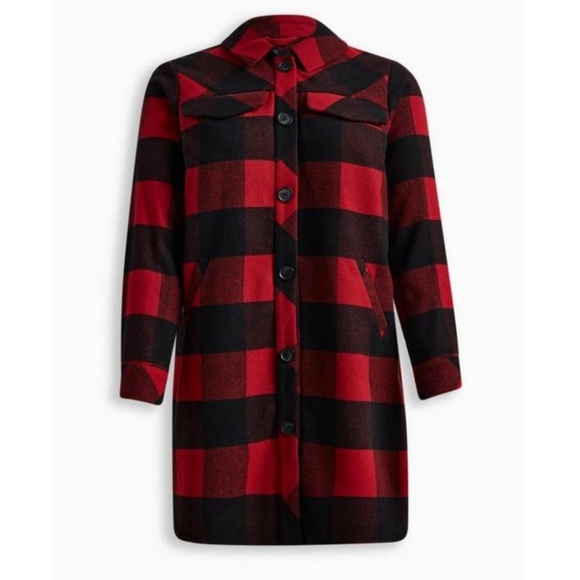 TORRID NWT Wool Longline Shacket - Picture 4 of 5